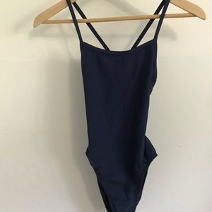 Navy Jolyn onesie